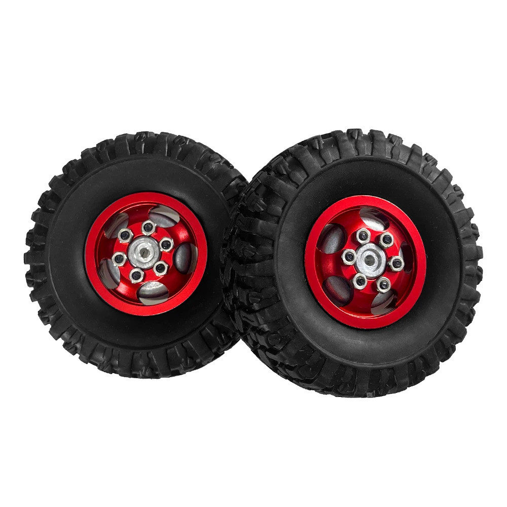 4 Bánh xe và lốp nâng cấp bằng kim loại 67,5 * 24mm cho MN MODEL1 / 12 MN82 LC79 MN78 Naughty Dragon nâng cấp xe RC Phụ kiện xe hơi các bộ phận