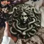 CIFbuy Gorgon Medusa Nghệ thuật treo tường Thần thoại Hy Lạp Trang trí kim loại ngoài trời