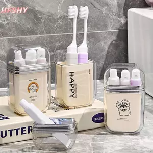 HFSHY Hoạt Hình Dễ Thương Di Động Bàn Chải Đánh Răng Cốc Du Lịch Thiết Kế Đơn Giản Cốc Nước súc Miệng Cho Chuyến Đi Công Sở Cắm Trại Tại Nhà VN