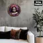 CIFbuy Vintage Skull Round Thiếc Sign, Gothic Kim Loại Treo Tường Nghệ Thuật Thanh Trang Trí Cho Halloween