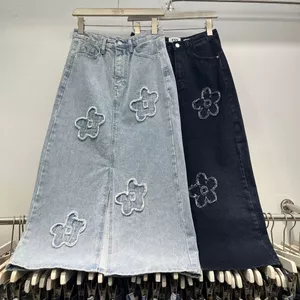 Váy denim chiều dài giữa phong cách retro Hong Kong, phù hợp mùa hè 2026