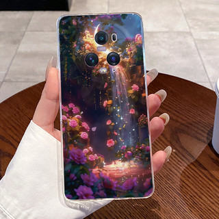 Ốp Lưng Cho Honor Magic 5 Pro Ốp lưng Sang Trọng Dễ Thương Trái Tim Tình Yêu Thỏ Ngộ nghĩnh Trong Suốt Silicon Mềm TPU Vỏ Magic5 5Pro Ốp Lưng