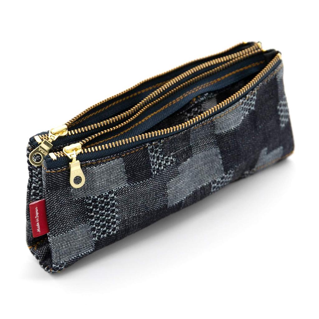 LUDDITE Tui Dung But Denim Bendy/3 Chuc Nang/Denim Okayama/Khoa YKK/5 Kieu/Nhat/LDD-BNPN