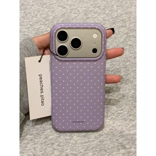 Ốp Điện Thoại Thích Hợp Cho iPhone ins Màu Trơn Tươi Nhỏ Chấm Bi Thích Hợp Cho iPhone17 16promax Ốp Điện Thoại 15 / 14 Phong Cách Mới 13 Niche 12 / 11 Vỏ Bảo Vệ 1XXA