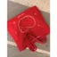 Túi Tote đơn giản dung tích lớn Corduroy Apple Thêu Retro Tất cả các trận đấu Túi đeo vai đi lại mùa xuân di động