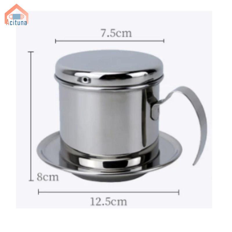 Máy nhỏ giọt cà phê bằng thép không gỉ chuyên nghiệp Acuuna Bộ lọc Phin Bộ lọc lưới mịn cho cà phê hương vị đậm trong du lịch văn phòng