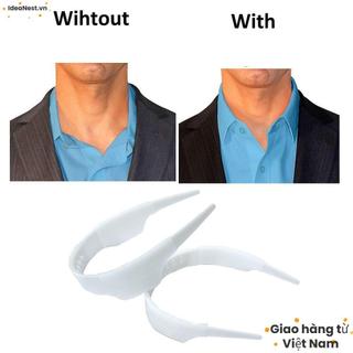 [Giao hàng từ Việt Nam] Dụng cụ cổ đứng áo sơ mi IDEANEST, cổ áo có thể điều chỉnh cổ áo sơ mi hỗ trợ định hình, Bộ giữ cổ áo Phụ kiện quần áo trơn