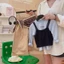 Áo sơ mi đáy dài tay cổ tròn hai mảnh giả cho bé gái 90-160 Size OYD1