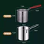 Nồi chiên inox nhỏ có lưới lọc cho bếp từ, tiết kiệm nhiên liệu, không tráng, dùng gia đình