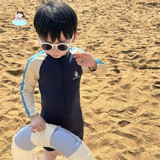 Đồ bơi bé trai liền thân - Bơi chống nắng nhanh khô phong cách hoạt hình cho bé trung nhỏ