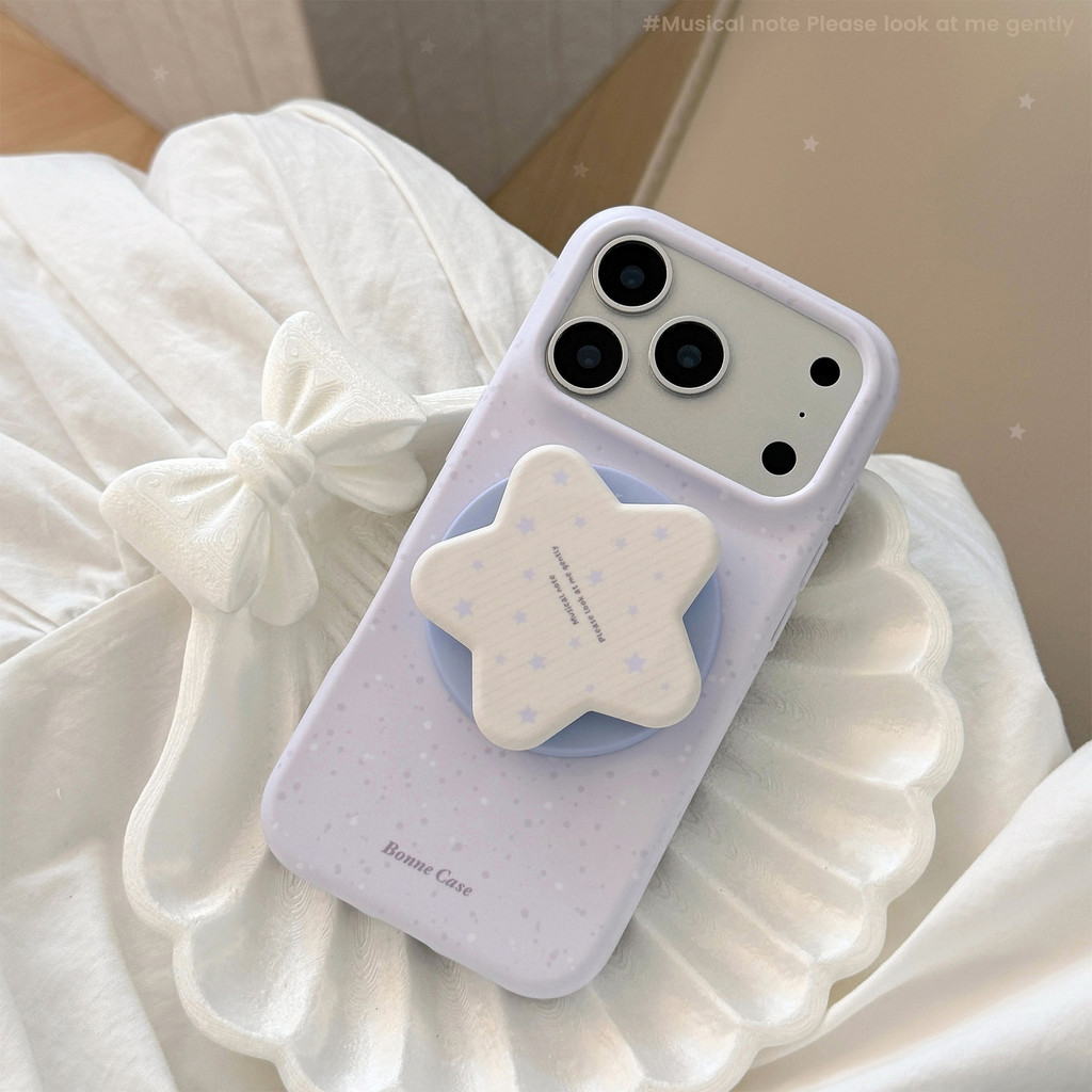 Ốp lưng iPhone Ngôi Sao Tím thích hợp cho iPhone 17 Pro Max, 17, 16, 15, 14, 13 với phong cách đính kèm từ tính