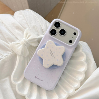 [Sheren] Ốp Điện Thoại Đế Ngôi Sao Tím Thích Hợp Cho i17 16 15 14 13 12 11 pro max Vỏ Bảo Vệ Chống Sốc