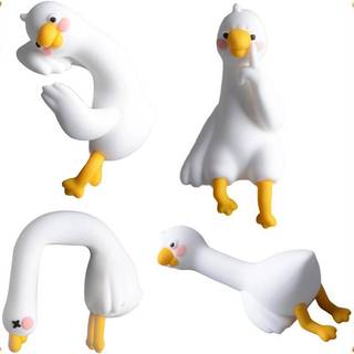 HUXUAN Dễ Thương 3D Nhựa Vịt Hình Hoạt Hình Động Vật Bàn Xe Bảng Điều Khiển Mini Trang Trí Quà Tặng RFT