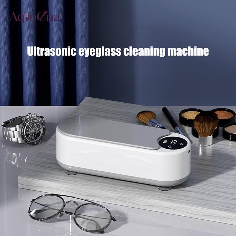 Máy làm sạch siêu âm AqToCna Máy làm sạch trang sức di động để sử dụng tại nhà Máy làm sạch kính đa chức năng AqToCna
