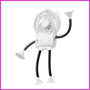 Quạt Để Bàn Mini 3 Tốc Độ Hình Robot Hút Cốc Để Bàn Quạt Di Động Cho Văn Phòng Du Lịch Phòng Ngủ Cắm Trại Làm Việc lyuvn
