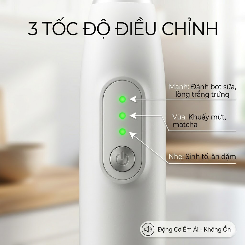 【🔥Bán chạy】Máy tạo bọt sữa cầm tay CLITON 3 trong 1: Đánh trứng, pha cafe, 3 tốc độ, sạc Type C!