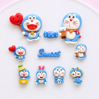 Set Charm Doraemon Cute Đa Biểu Cảm – Trà Sữa & Love Resin Cao Cấp Gắn Dép Crocs, Decor Siêu Xinh 2026
