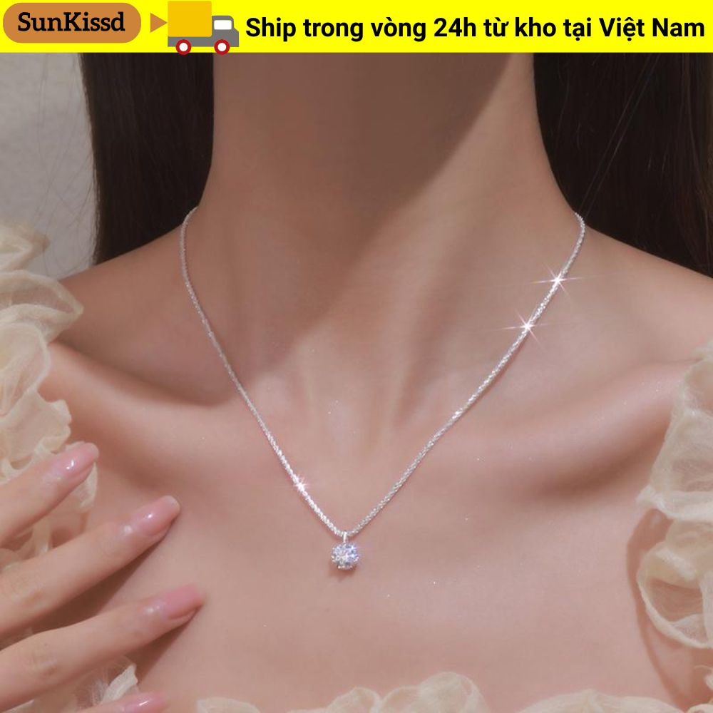 SUNKISSD Vòng Cổ Hình Ngôi Sao, Nhẫn Đồ Trang Trí Phụ Kiện Dây Chuyền Trắng Lấp Lánh, Quà Tặng Thời Trang Bầu Trời Đầy Sao Dây Chuyền Xương Đòn Cho Nữ