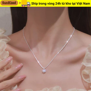 SUNKISSD Vòng Cổ Hình Ngôi Sao, Nhẫn Đồ Trang Trí Phụ Kiện Dây Chuyền Trắng Lấp Lánh, Quà Tặng Thời Trang Bầu Trời Đầy Sao Dây Chuyền Xương Đòn Cho Nữ