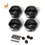 Bộ chuyển đổi nâng cấp xe RC Lục giác 12mm cho xe tải Mini 1 / 18 Bộ phận nâng cấp xe RC màu đen