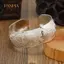 PNPIA- Bohemian Phong Cách Dân Tộc Retro Bạc Rộng Vòng Tay Nữ Khắc Hoa Mở Vòng Tay Thời Trang Boho Vintage Trang Sức