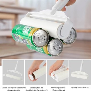 Cây Lăn Bụi Sàn Nhà 24cm-124cm Dụng Cụ Lau Sàn/ Mành Rèm Siêu Tiện Dụng