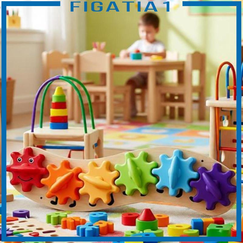 Đồ chơi bánh răng bận rộn bằng gỗ Phụ kiện DIY tương tác Đồ chơi giáo dục trẻ em để phát triển kỹ năng vận động tinh