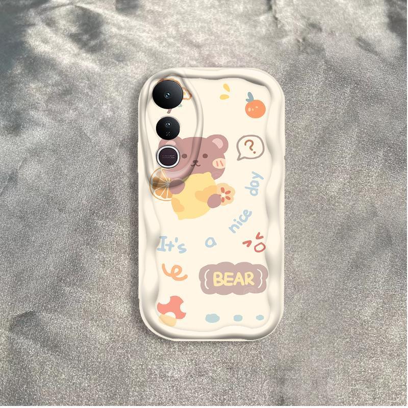 Thích hợp cho VIVO V50 Lite 3D Girls Soft TPU Bear Rilakkuma Vỏ điện thoại chống sốc
