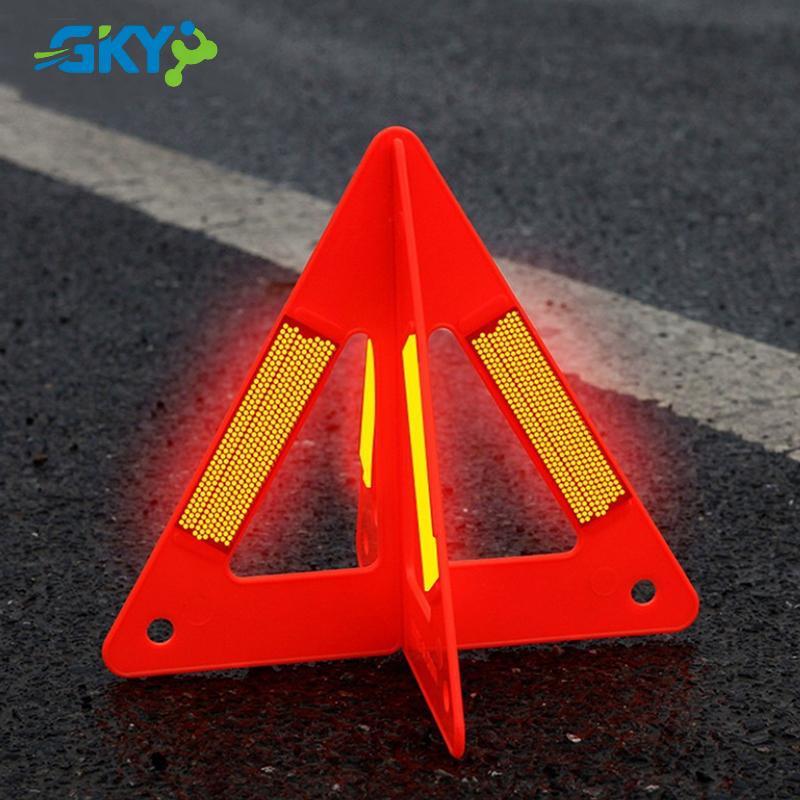 GKY Xe Di Động Tự Động Phản Quang Cảnh Báo Giao Thông Ký Tam Giác Có Thể Gập Lại Chắc Chắn Đứng Chân Máy Đường Khẩn Cấp StandbyCar Phụ Kiện GKY