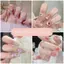 TRTR 24 Cái / bộ Trẻ Em Vui Vẻ Dễ Thương Đeo Móng Tay Giả Tươi Sáng Có Thể Tháo Rời Bấm Vào Đầu Móng Tay Full Cover Pháp Acrylic Móng Tay Giả VN