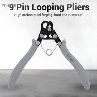 Yohooo Yohooo Một Bước Looper 1.5 Mm Kìm Dụng Cụ Trang Sức Làm 18-26G Thủ Công Dây Vàng Bạc Đồng sắt Cuộn Dây Màu Xám Tay Cầm