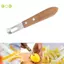 1 Máy gọt vỏ chanh bằng thép không gỉ Dụng cụ gọt vỏ trái cây chống ăn mòn Thân thiện với môi trường Tay cầm bằng gỗ chống rỉ Dụng cụ nhà bếp Paring Nice