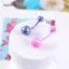 AqToCna 16 Cái Mix Rốn Bụng Nút Nhẫn Barbell Kim Cương Giả Pha Lê Bóng Trang Sức Cơ Thể AqToCna