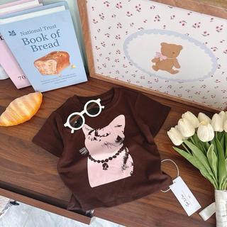 A33- [FORM ÔM ƯNG RỘNG TĂNG SIZE]-[tomnaukids] Áo thun cộc tay ép hình cho bé gái thun bozip cottsize từ 8-34Kg
