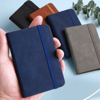 Sổ tay mini cao cấp, khổ A6-A7, 200 trang, bìa da, sổ kế hoạch, thích hợp để ghi chép từ vựng, công thức và ghi chú.