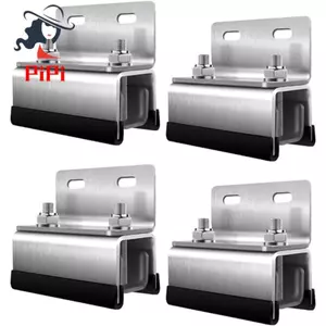 4 Chân Đế, Giá Đỡ Năng Lượng Mặt Trời Bằng Thép Không Gỉ Để Cố Định Hộp Mái Cố Định, Có Cờ Lê Phụ Kiện Năng Lượng Mặt Trời Cho RV và Du Thuyền