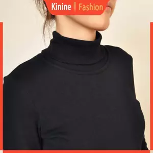KIN Nữ Nam Màu Trơn Dickey Giả Cổ Áo Rùa Có Thể Tháo Rời Cotton Nửa Cổ Bao Vòng Khăn Mồ Hôi