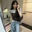 Thiết kế phiên bản Hàn Quốc Ôm hơn Áo thun ngắn tay giả hai mảnh thời trang-