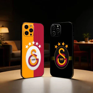 Ốp điện thoại Logo TP-1 G-GalatasarayS 1905s cho iPhone17,16,15,14,13,12 Plus, Max Soft Silicone Black Cover