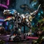 Mô hình lắp ráp khủng long t rex cơ khí, khủng long cơ khí đồ chơi lắp ráp khối xây dựng cho bé