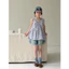 Trẻ Em Camisole Bé Gái Phiên Bản Hàn Quốc Không Tay Kẻ Sọc Ren Áo Trẻ Em Váy Rời Thường Ngày