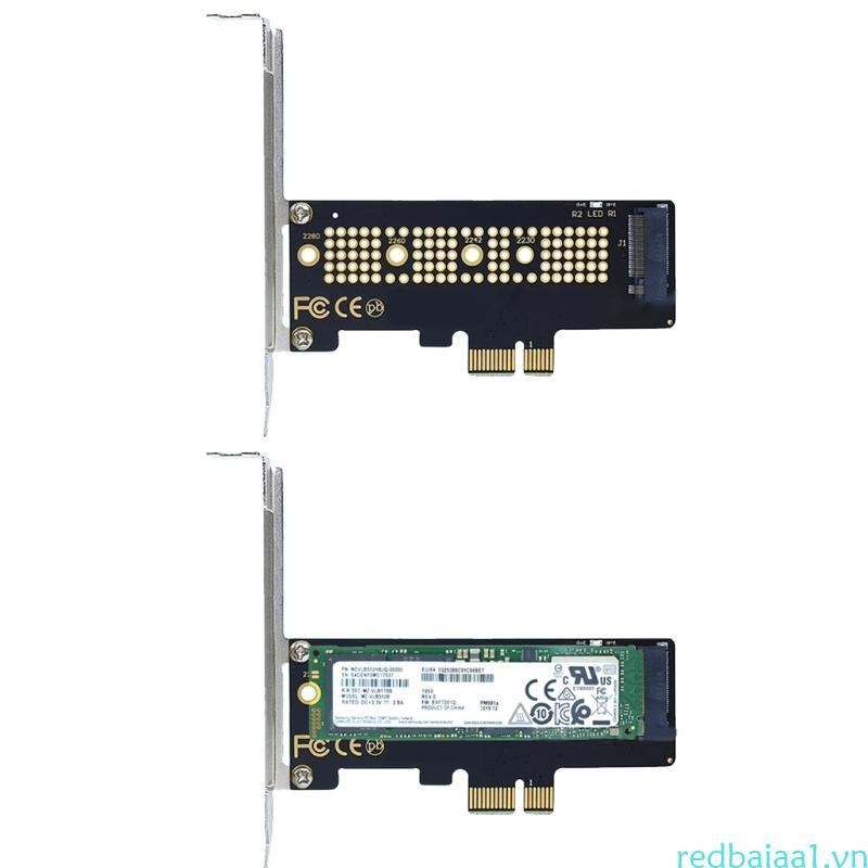 Redbaiaa1 cho M 2 NGFF SSD sang PCIE X1 Bộ chuyển đổi đĩa cứng Hỗ trợ thẻ 2280 2260 2242 2230 PCIe x4 x2 AHCI Giao thức