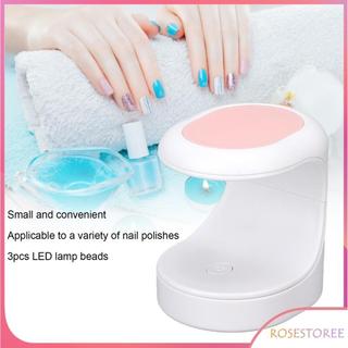 Rosestoree Rosestoree Sơn Móng Tay Nhẹ Di Động Máy Sấy Đèn Nguồn Đôi Có Cáp USB Dành Cho Người Mới Bắt Đầu Tại Nhà