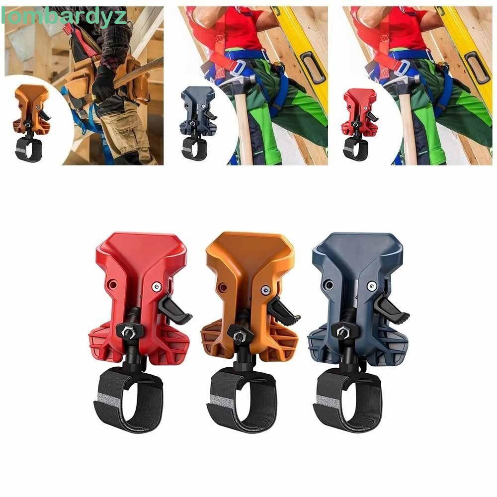 Kẹp đai giữ máy khoan LOMBARDY, Dụng cụ tháo nhanh chống trượt Móc treo thắt lưng, Dụng cụ kẹp đai khoan tự khóa đa năng có độ cứng cao