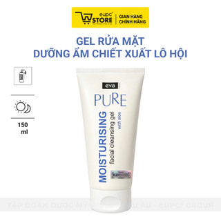 Gel Rửa Mặt Dưỡng Ẩm Chiết Xuất Lô Hội Phù Hợp Cho Da Khô Eva Natura Pure Moisturising Facial Cleansing Gel 150ml