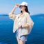 Quần áo chống nắng ren để giải trí ngoài trời và thể thao, áo khoác chống nắng có mũ trùm đầu nhẹ và thoáng khí dành cho nữ