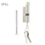 Apill Trụ khóa cửa apill Nhôm 70mm có 3 chìa khóa an ninh gia đình Dễ dàng lắp đặt