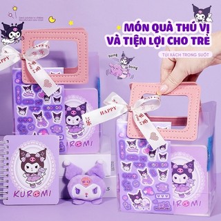 Túi Quà Mini Hoạt Hình Bộ Quà Tặng Kép, Dành Cho Bé Gái Quà Sinh Nhật Và Dịp Tốt Nghiệp Với Dây Buộc Tóc  Văn Phòng Phẩm