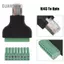 Guansfs Guansfs Drfeify Nhỏ Gọn Chất Lượng Tinh Tế RJ45 Nam Đến 8 Pin Vít Đầu Nối Bộ Chuyển Đổi Balun Bộ Chuyển Đổi AV Với Độ Ổn Định Và Độ Tin Cậy