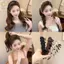 Vòng buộc tóc ROLY, Băng đô chống trượt hình chữ U, Băng đô nam cao cấp có răng Satin thanh lịch dành cho nữ Cô gái
